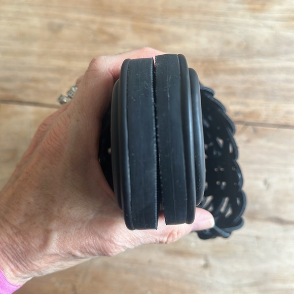 FARM Rio Black Slip-On Sandals | Modern Minimalist, Size 10 - Picture 7 of 8